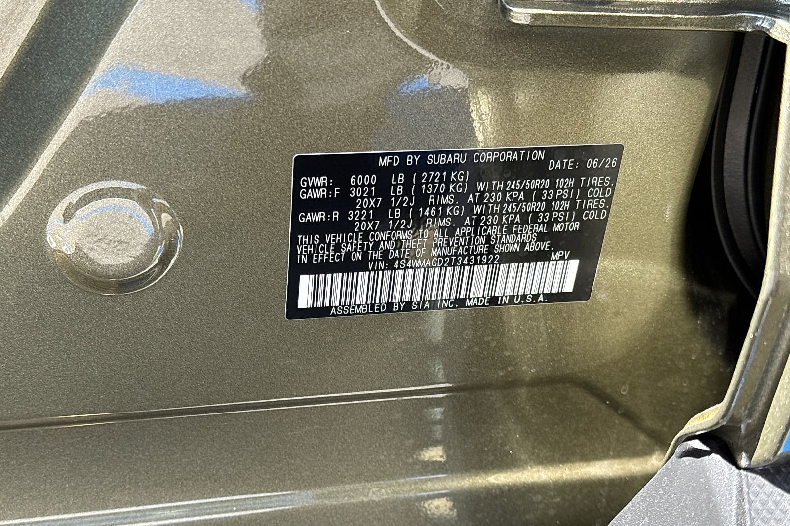 2026 Subaru Ascent Limited 7-Passenger