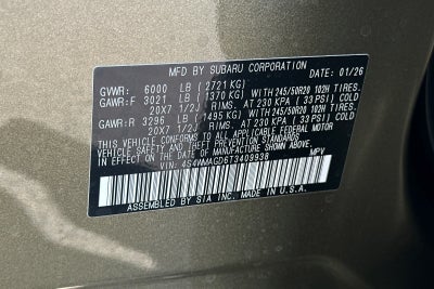 2026 Subaru Ascent Limited 7-Passenger