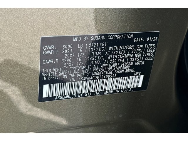 2026 Subaru Ascent Limited 7-Passenger