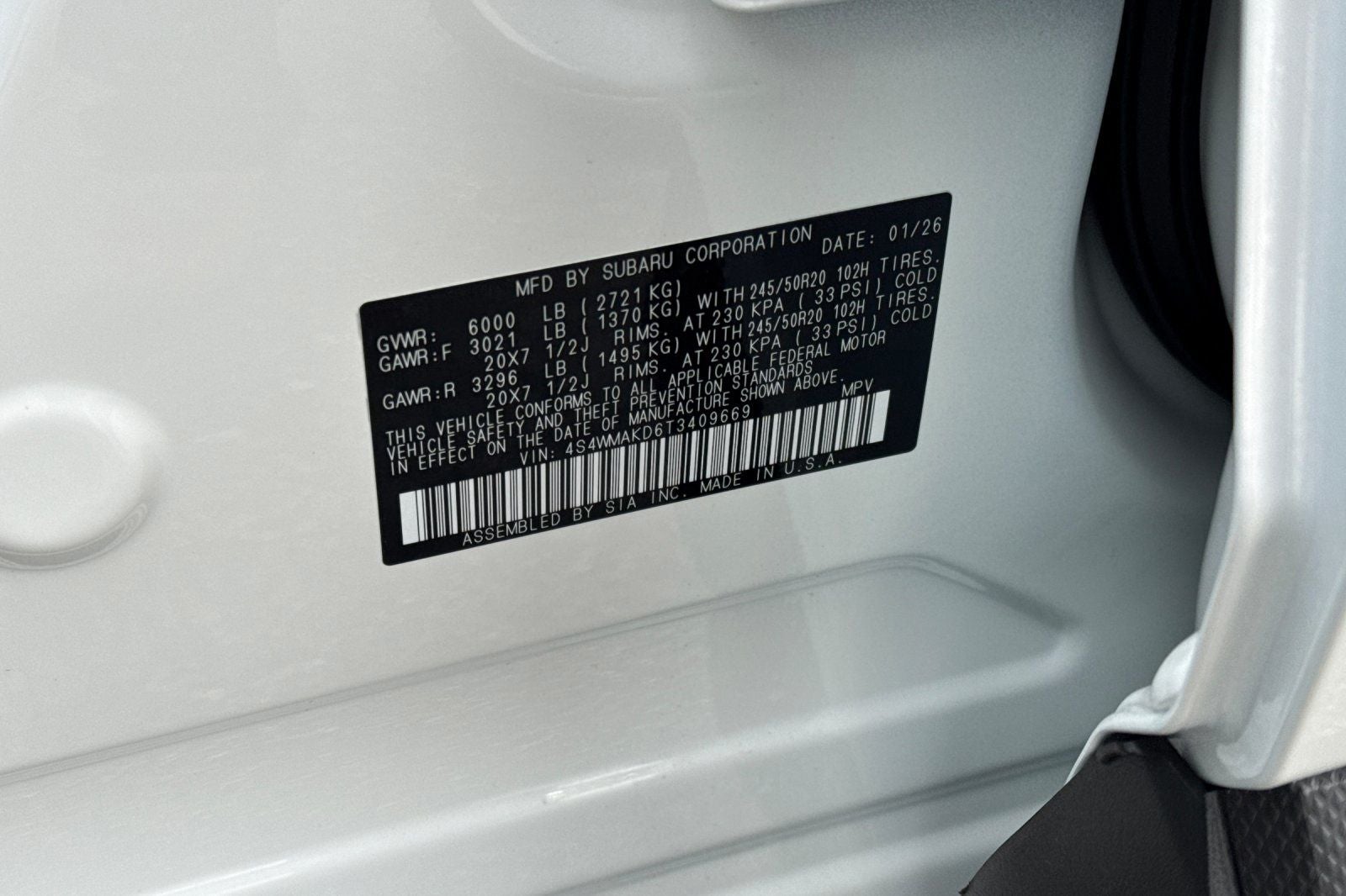 2026 Subaru Ascent Touring 7-Passenger