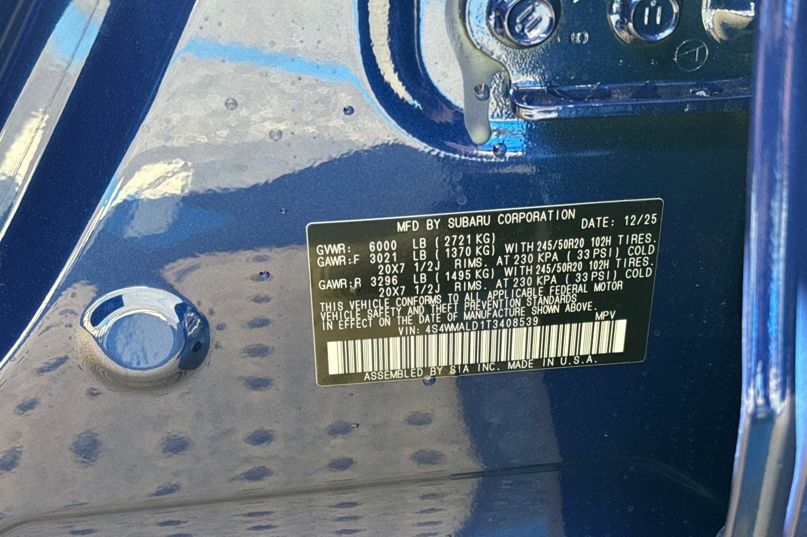 2026 Subaru Ascent Onyx Edition Touring 7-Passenger