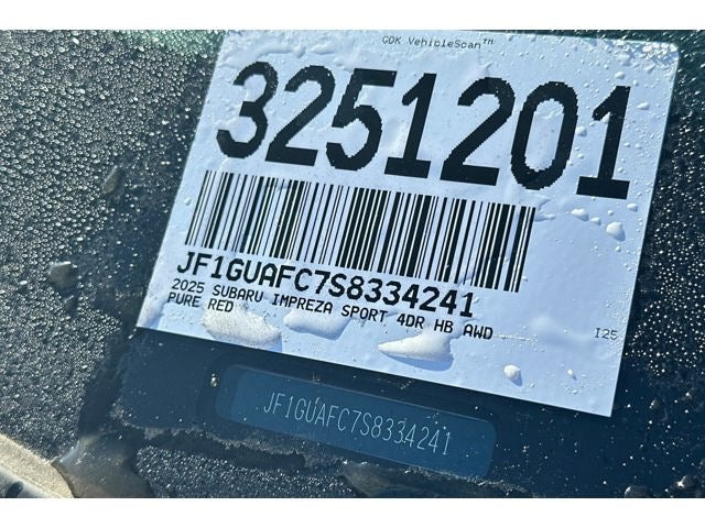 2025 Subaru Impreza Sport