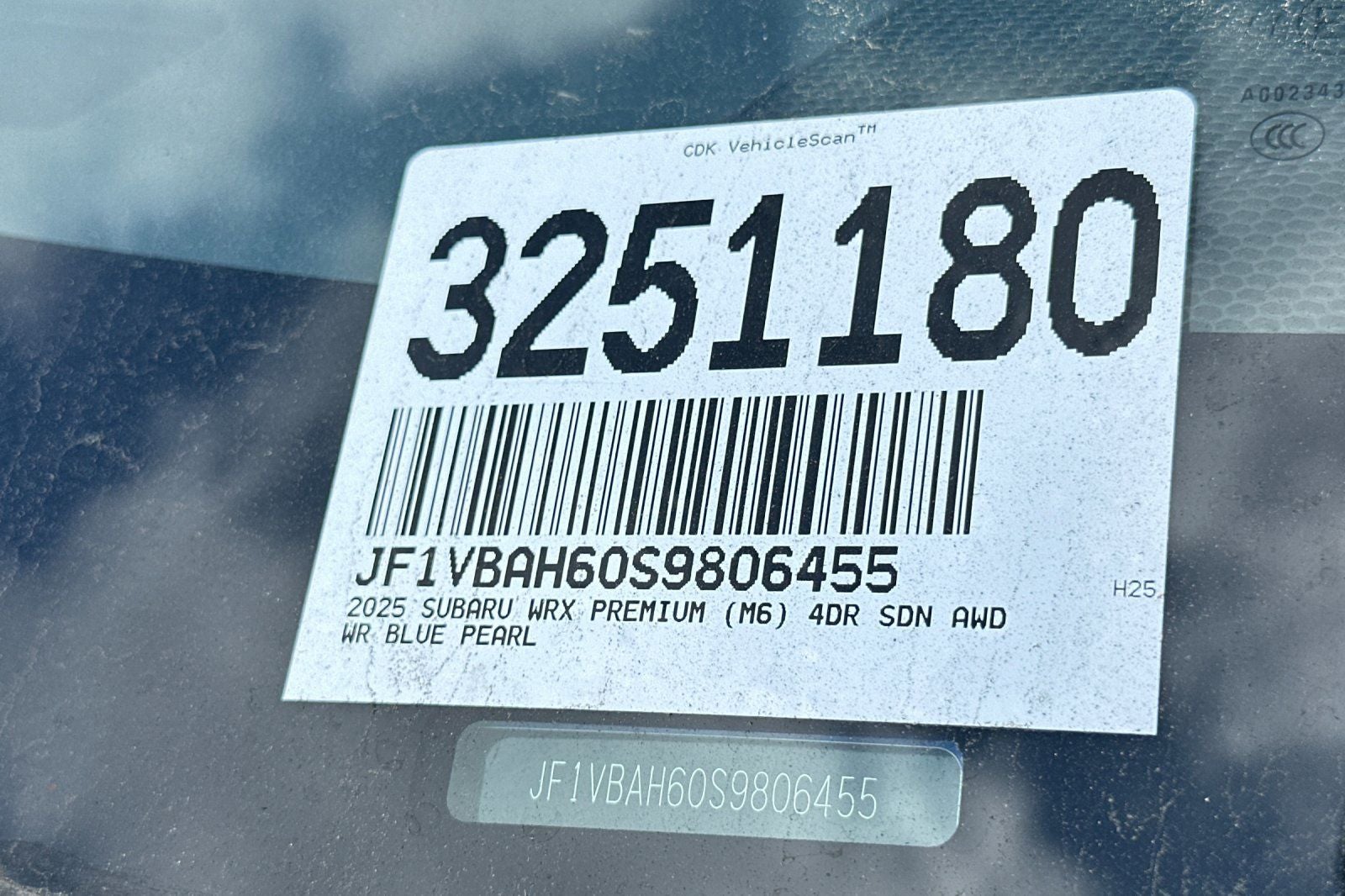 2025 Subaru WRX Premium