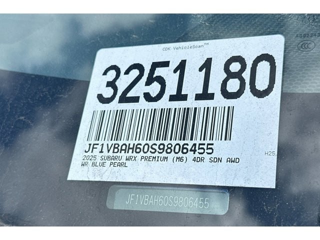 2025 Subaru WRX Premium