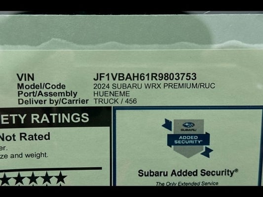 2024 Subaru WRX Premium in San Jose, CA - Bakhtiari Auto Group