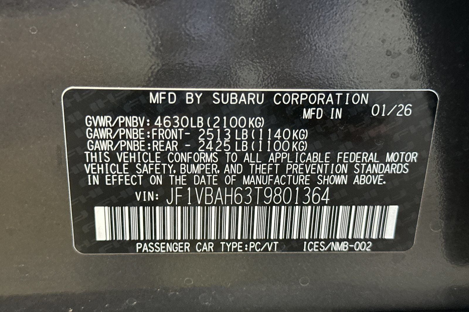 2026 Subaru WRX Premium