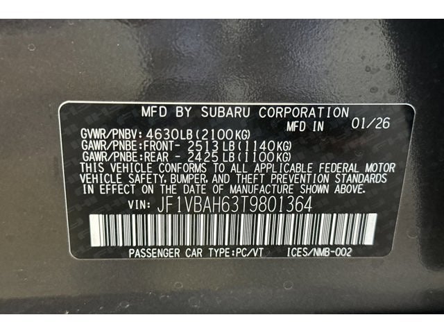 2026 Subaru WRX Premium