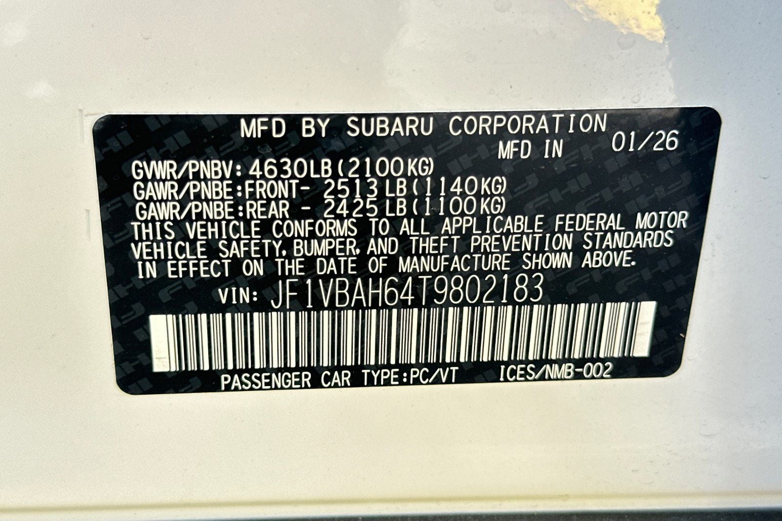 2026 Subaru WRX Premium