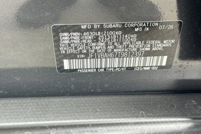 2026 Subaru WRX Premium
