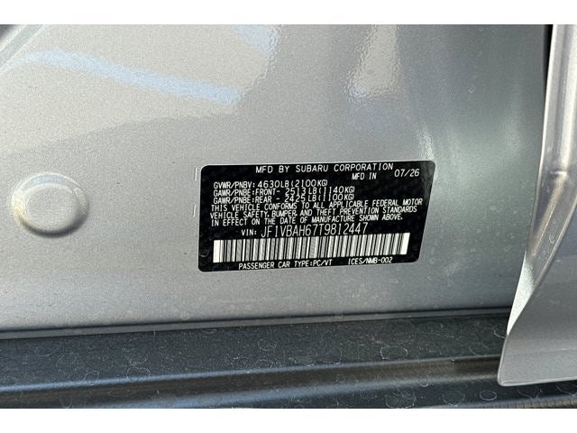 2026 Subaru WRX Base