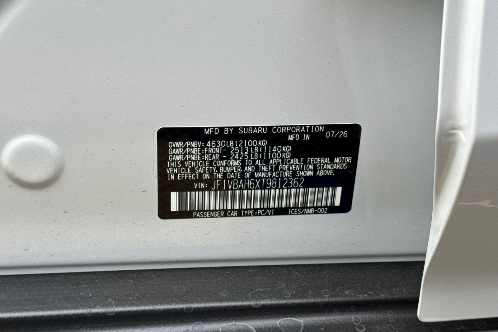 2026 Subaru WRX Premium