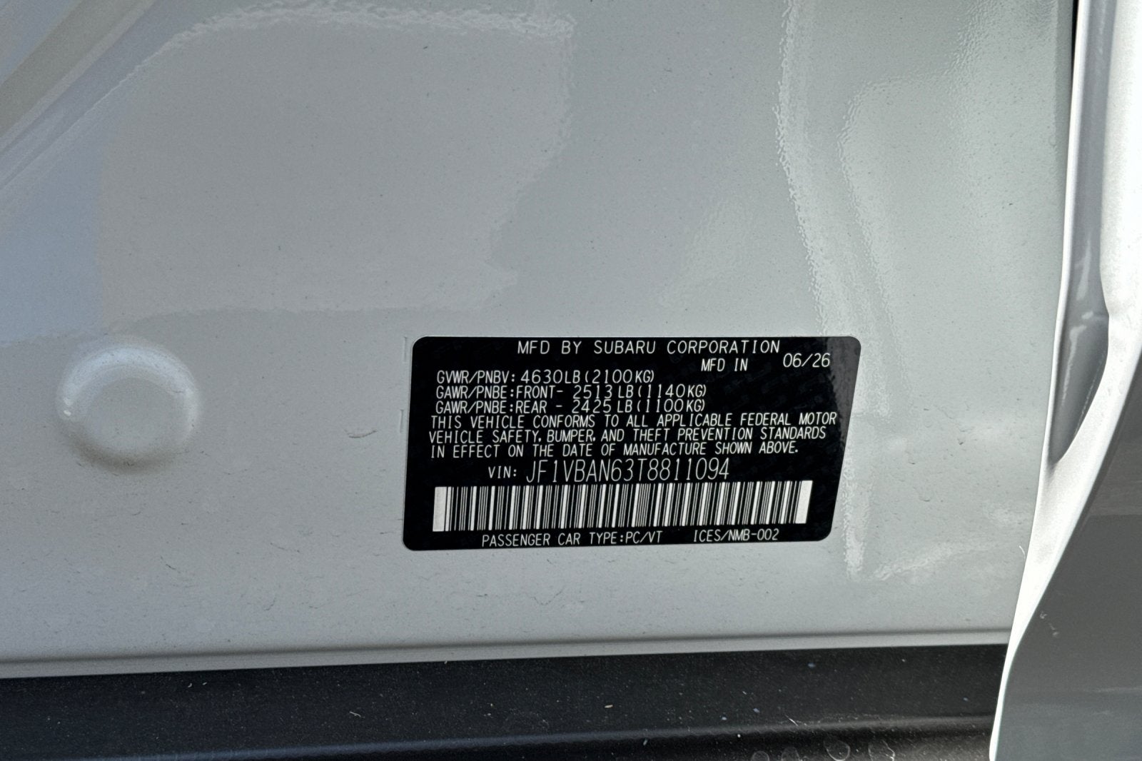 2026 Subaru WRX Limited