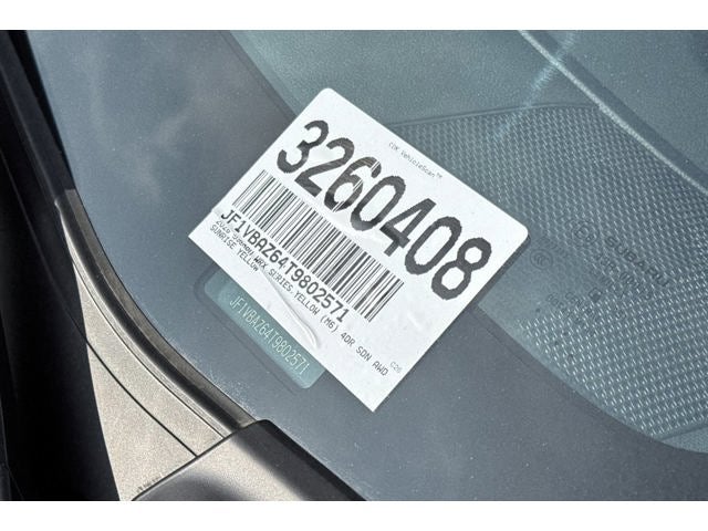 2026 Subaru WRX Series.Yellow