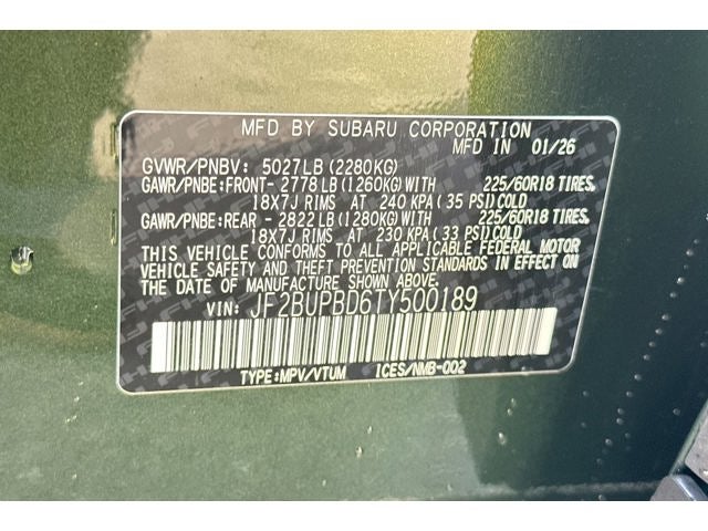 2026 Subaru Outback Premium