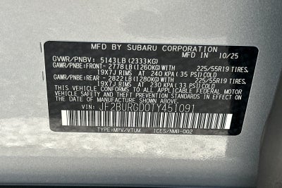 2026 Subaru Outback Limited XT