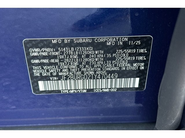 2026 Subaru Outback Limited XT