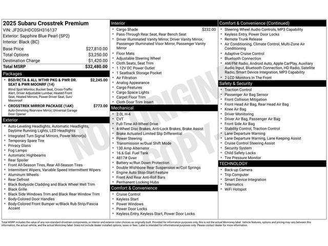 2025 Subaru Crosstrek Premium