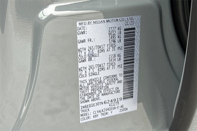 2026 Nissan Frontier PRO-X