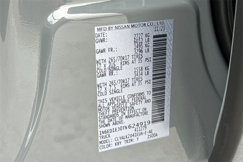 2026 Nissan Frontier PRO-X