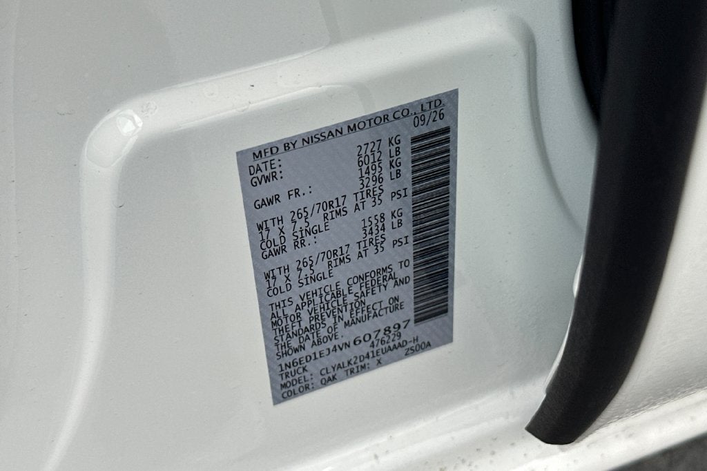 2027 Nissan Frontier PRO-X