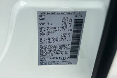 2026 Nissan Frontier PRO-4X