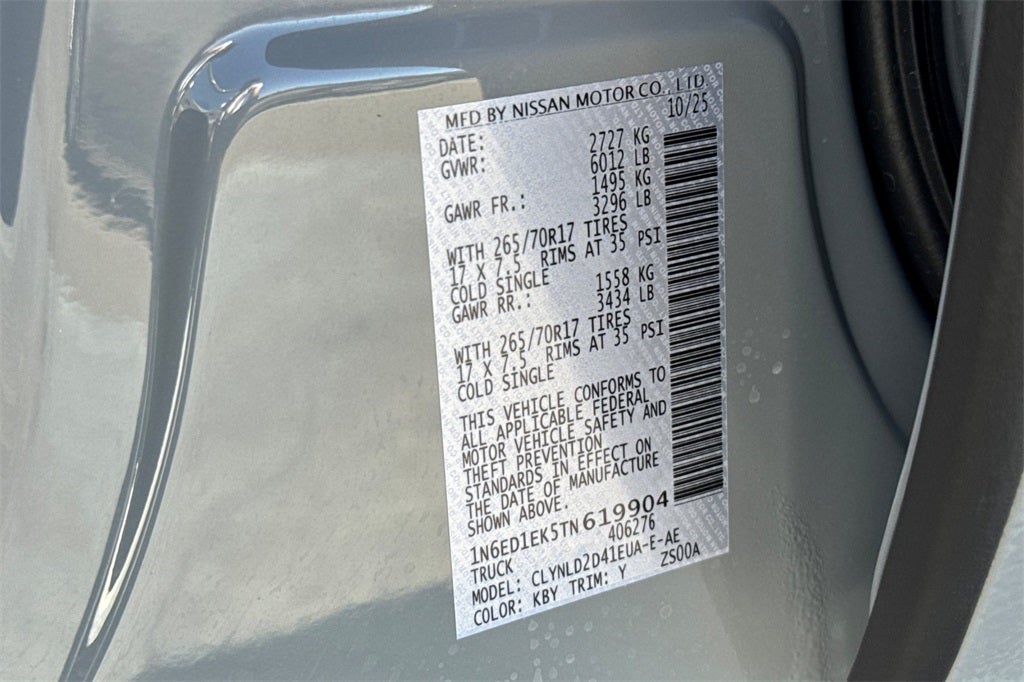 2026 Nissan Frontier PRO-4X