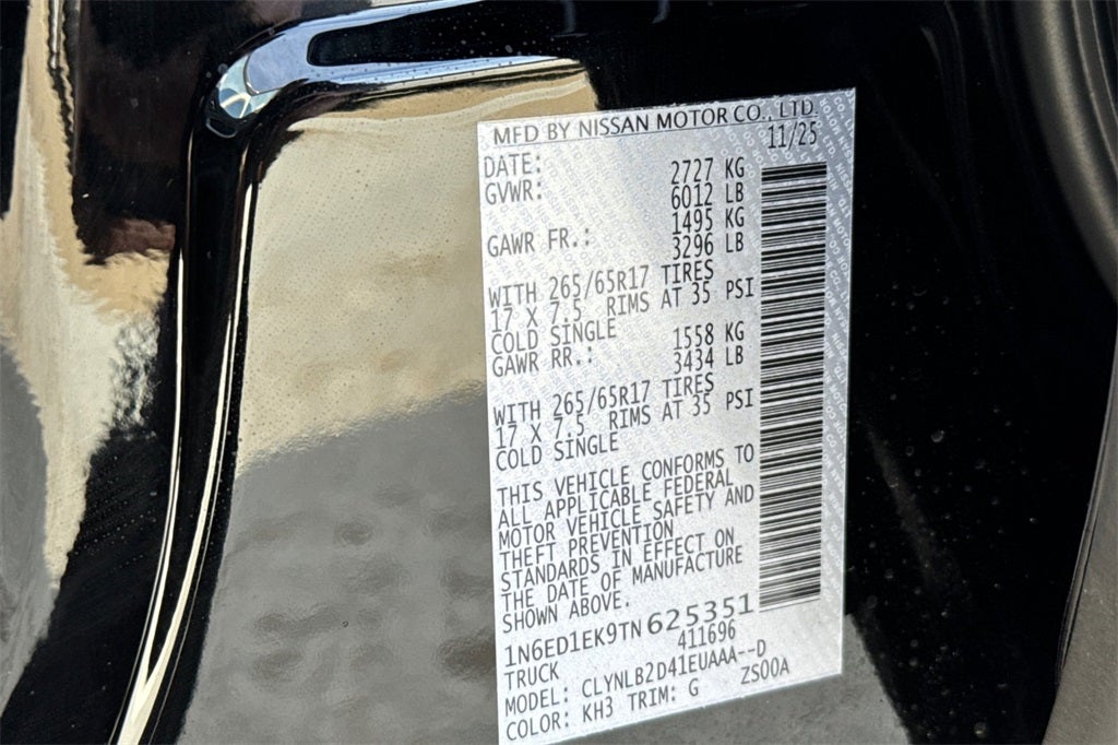 2026 Nissan Frontier SV