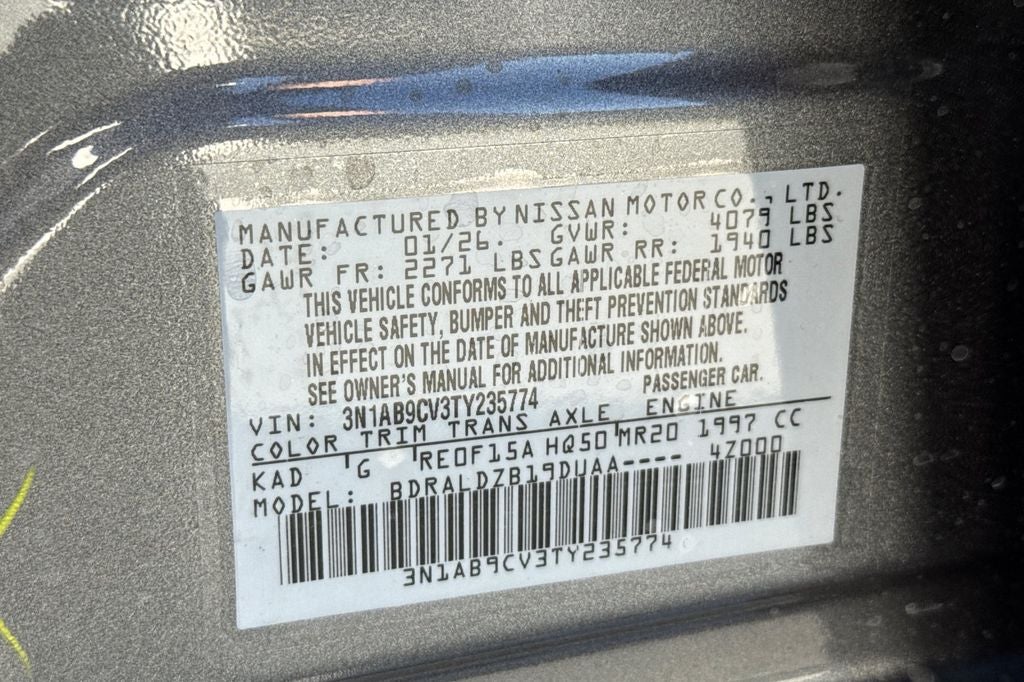 2026 Nissan Sentra SV