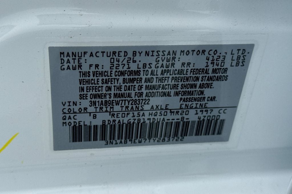 2026 Nissan Sentra SL