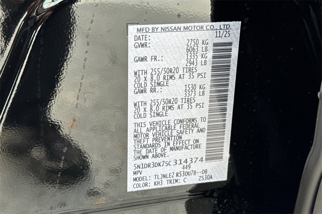 2025 Nissan Pathfinder Platinum