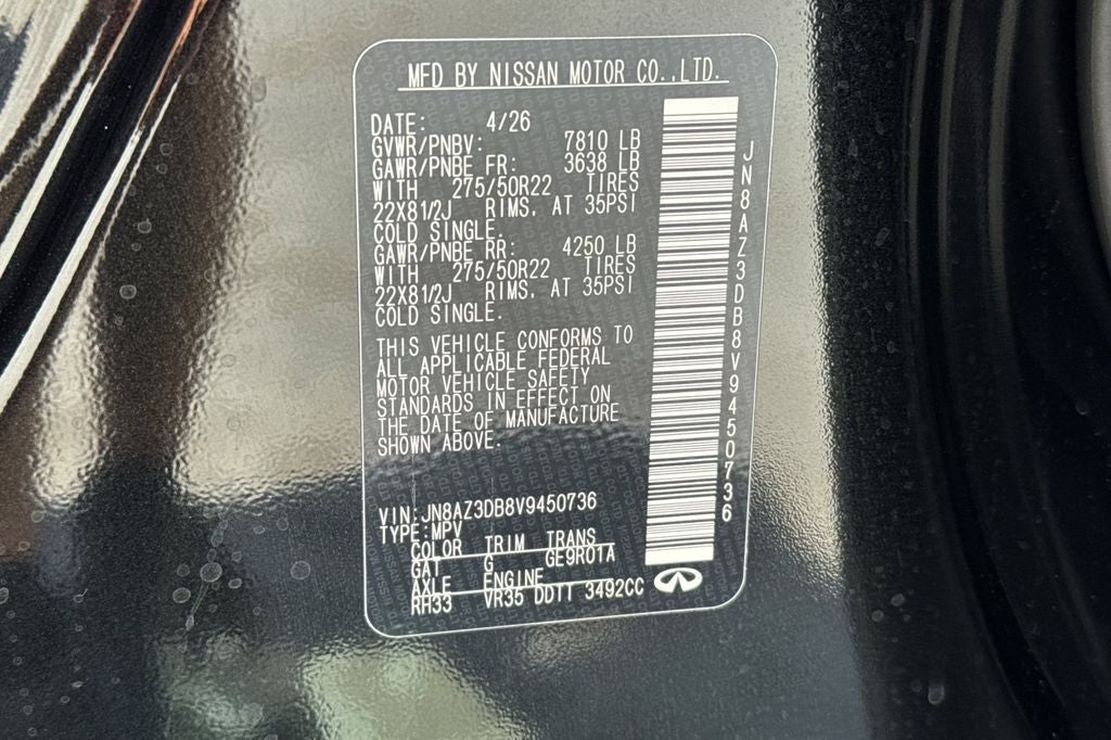 2027 INFINITI QX80 SPORT