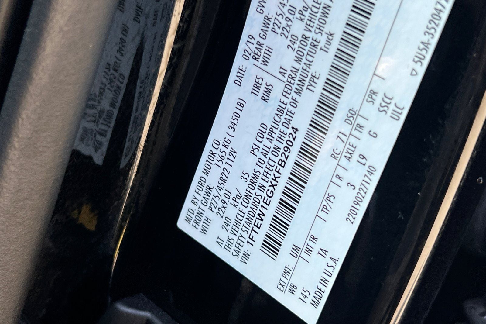 2019 Ford F-150 Limited