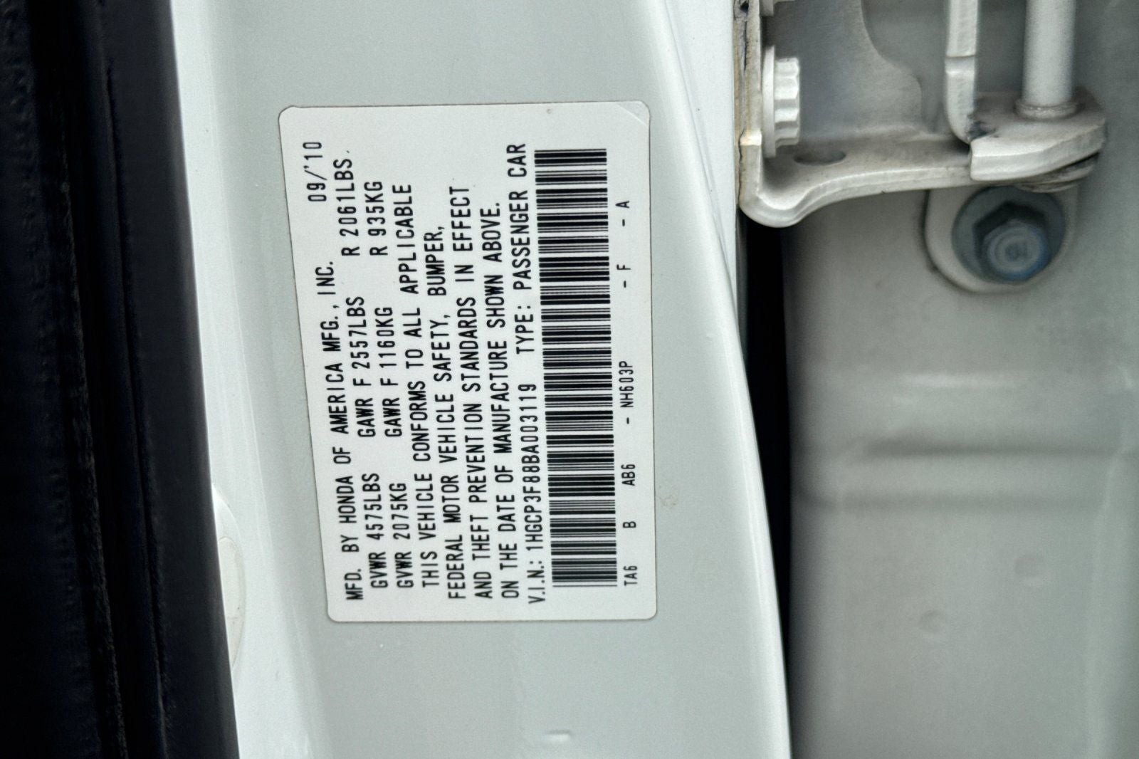 2011 Honda Accord EX-L 3.5