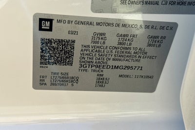 2021 GMC Sierra 1500 AT4