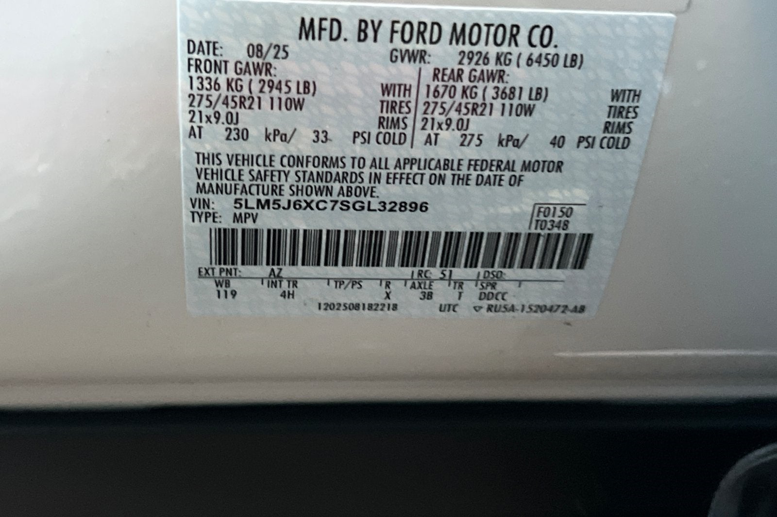 2025 Lincoln Aviator Premiere