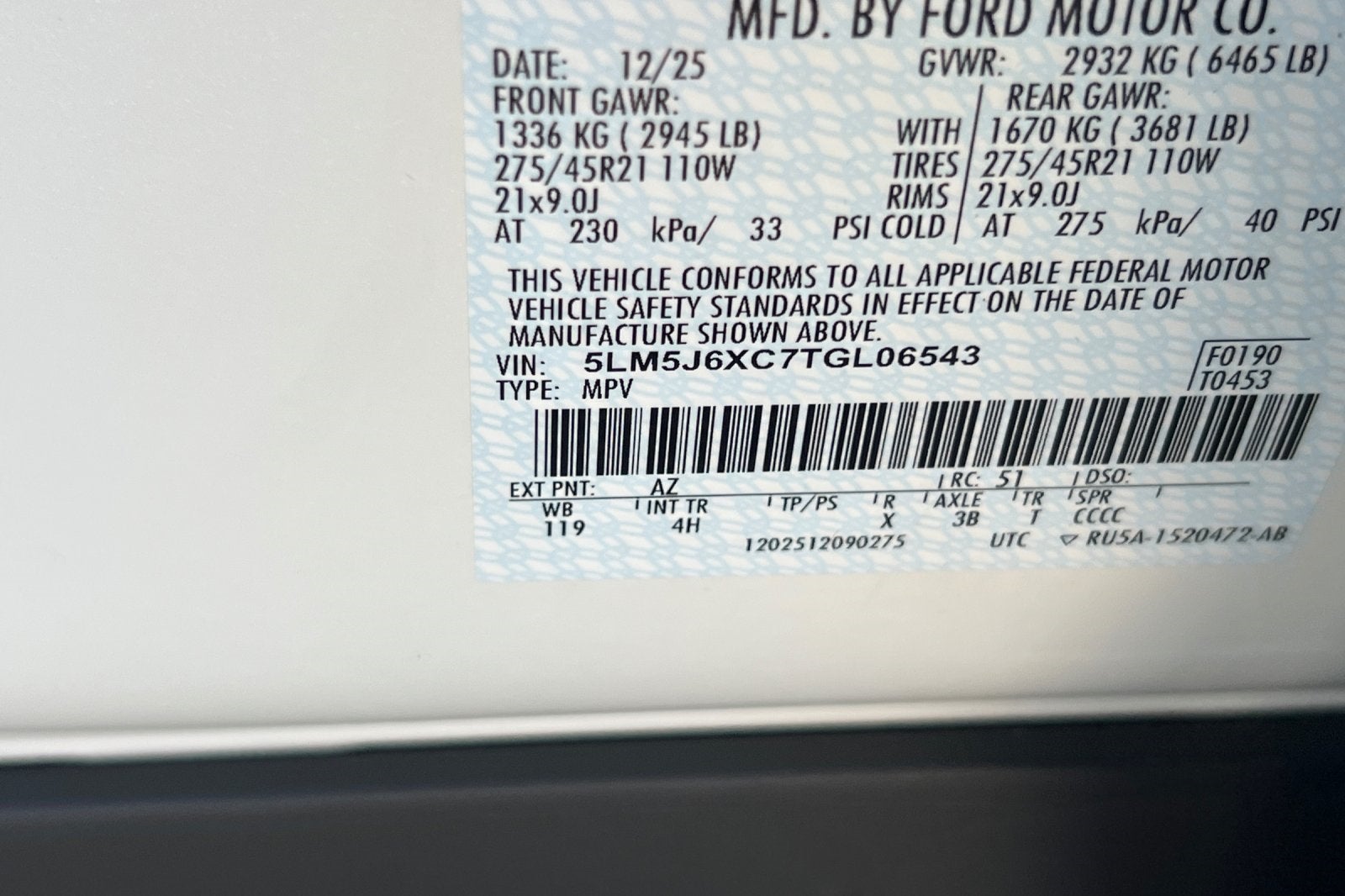 2026 Lincoln Aviator Premiere