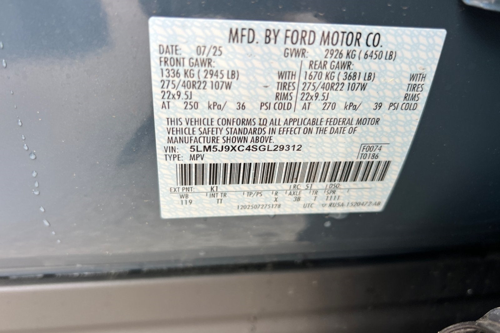 2025 Lincoln Aviator Black Label