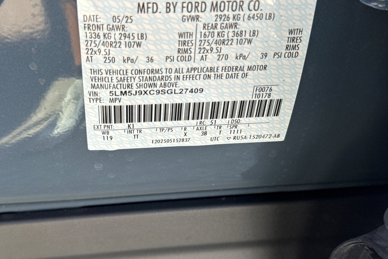 2025 Lincoln Aviator Black Label