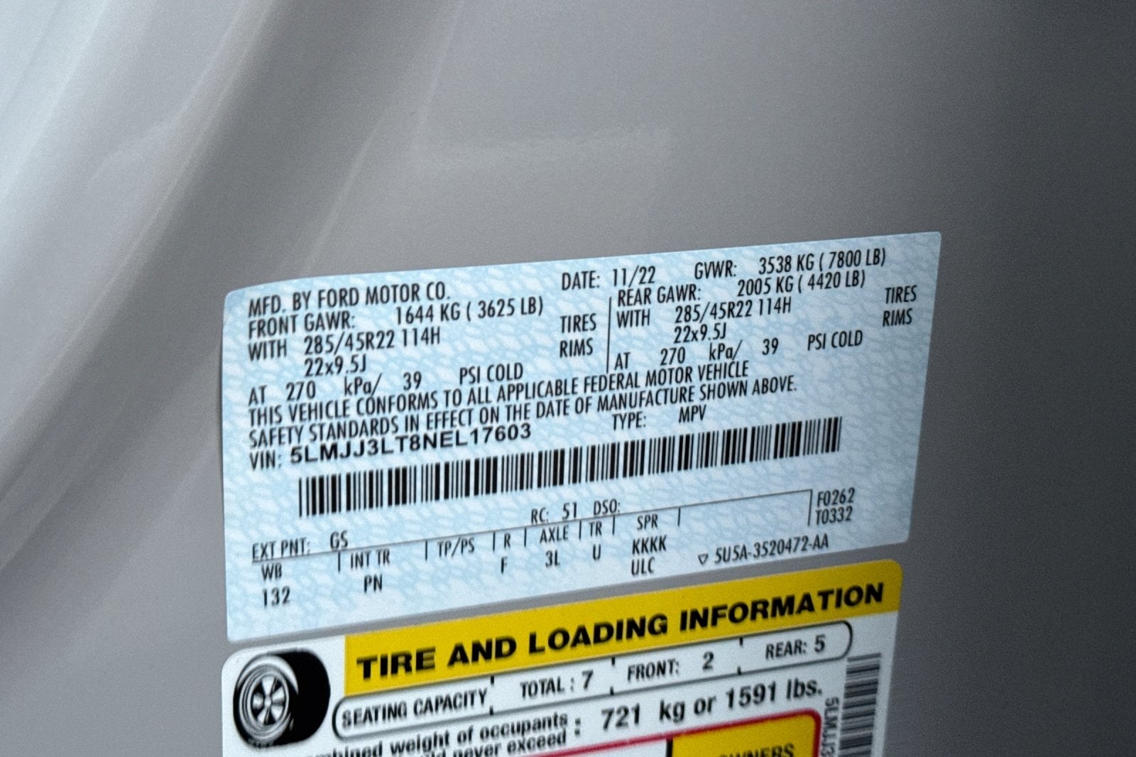 2022 Lincoln Navigator L L Reserve Luxury Package