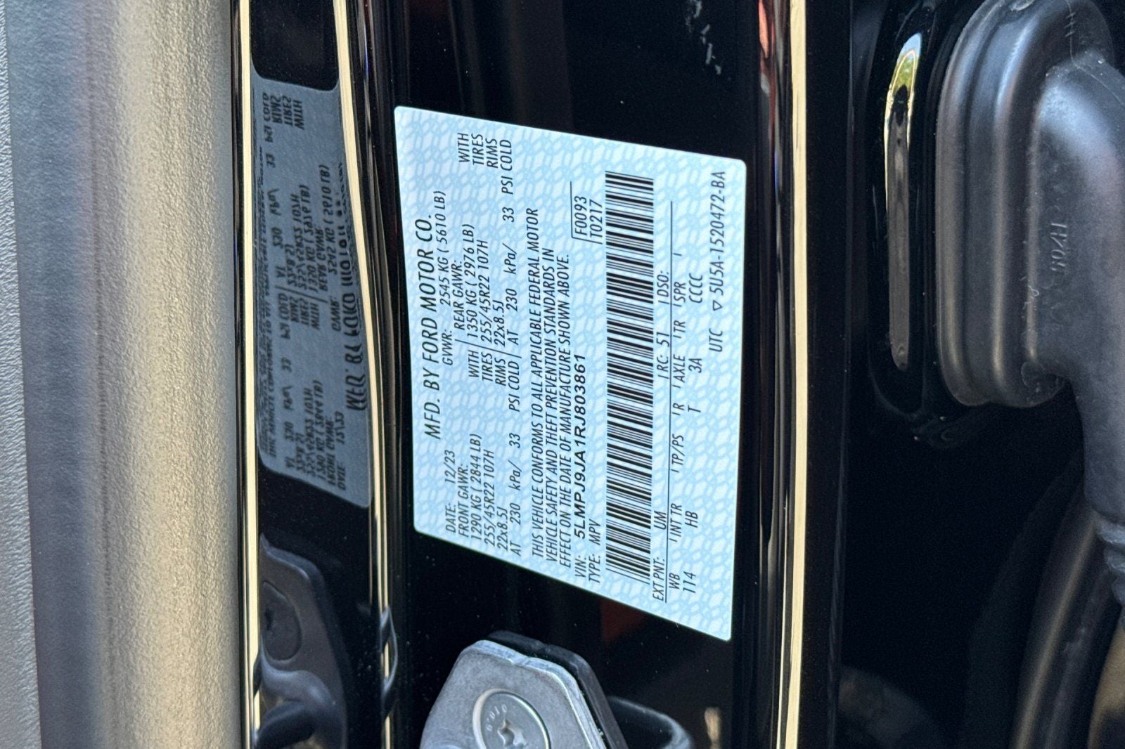 2024 Lincoln Nautilus Black Label Equipment Group 800A