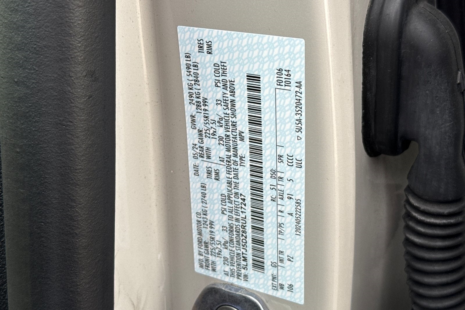 2024 Lincoln Corsair Grand Touring EQUIPMENT GROUP 301A