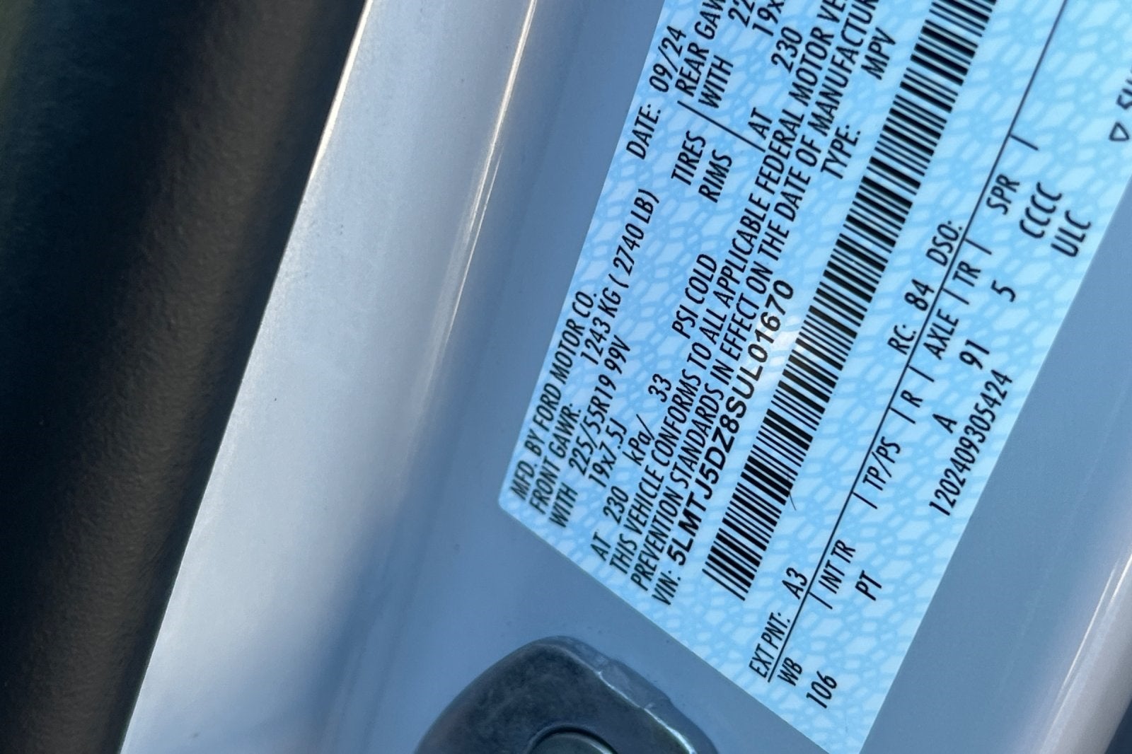 2025 Lincoln Corsair Plug-In Hybrid Grand Touring Equipment Group 301A