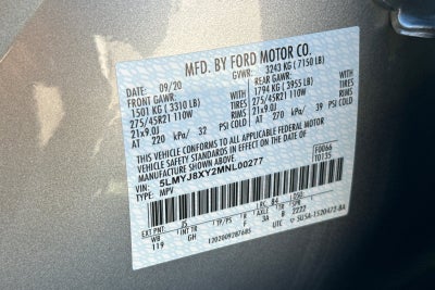 2021 Lincoln Aviator Plug in Grand Touring Equipment Group 302A