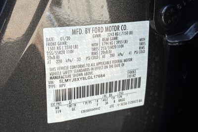 2020 Lincoln Aviator Grand Touring Equipment Group 301A