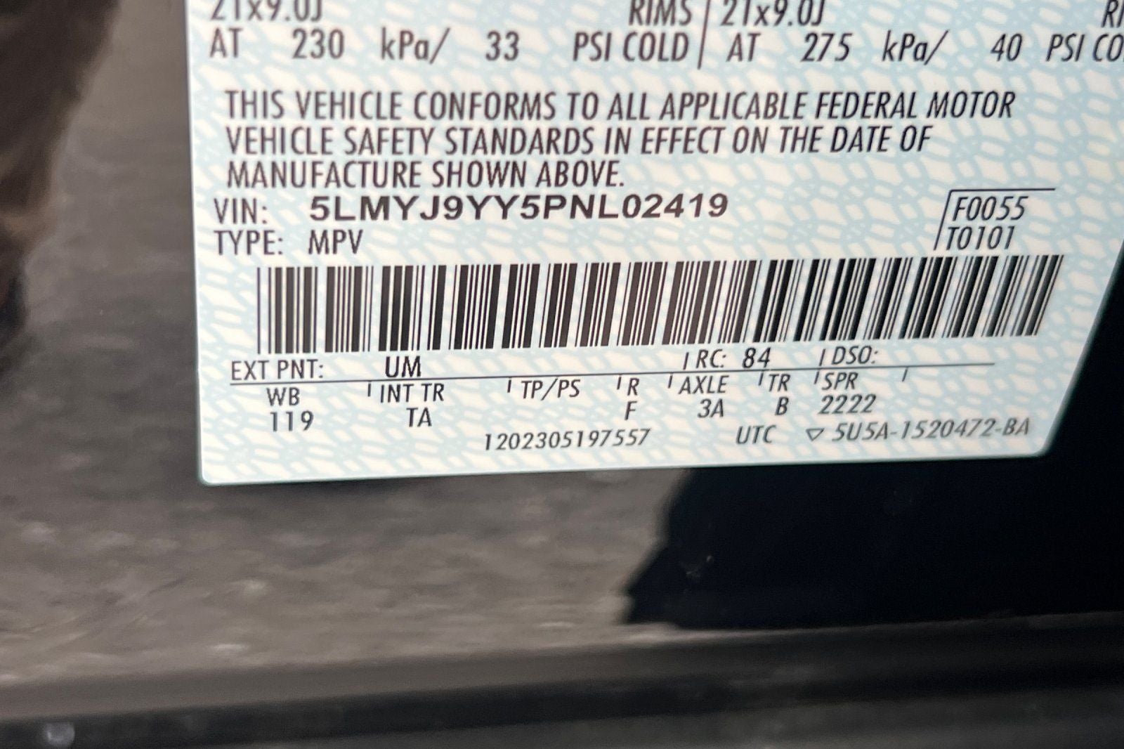 2023 Lincoln Aviator Plug-In Hybrid Black Label Grand Touring Equipment Group 900A