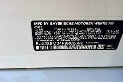 2023 BMW X7 xDrive40i M Sport Package