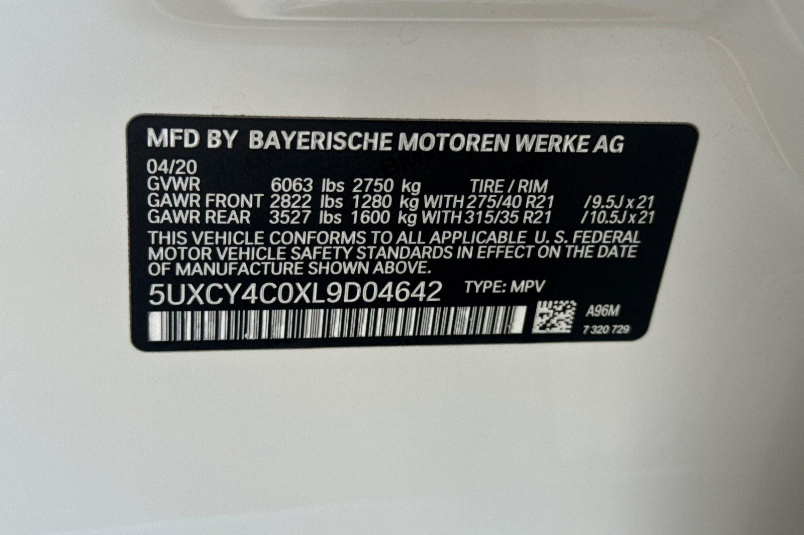 2020 BMW X6 sDrive40i