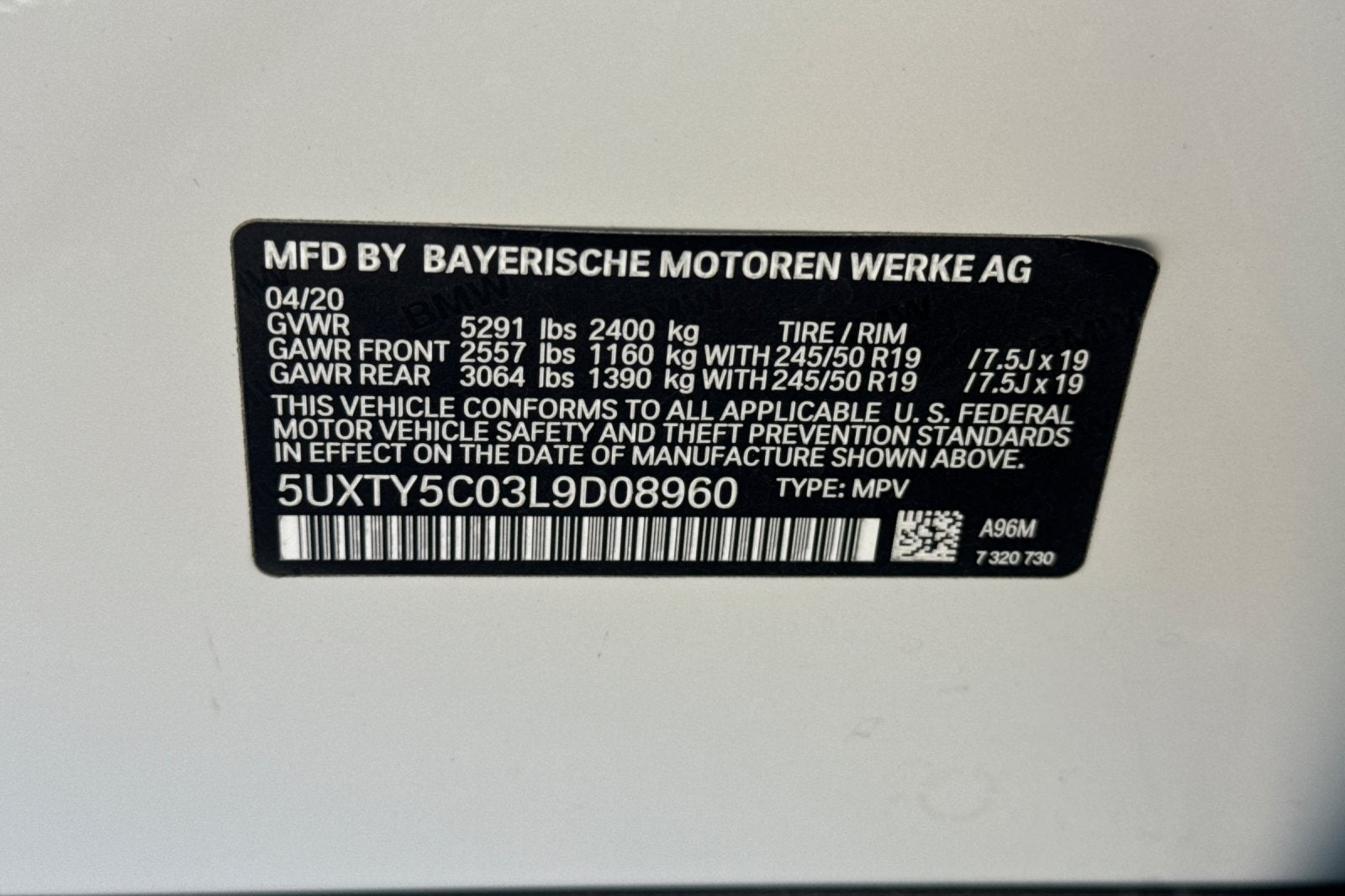 2020 BMW X3 xDrive30i LCPO Competitive+