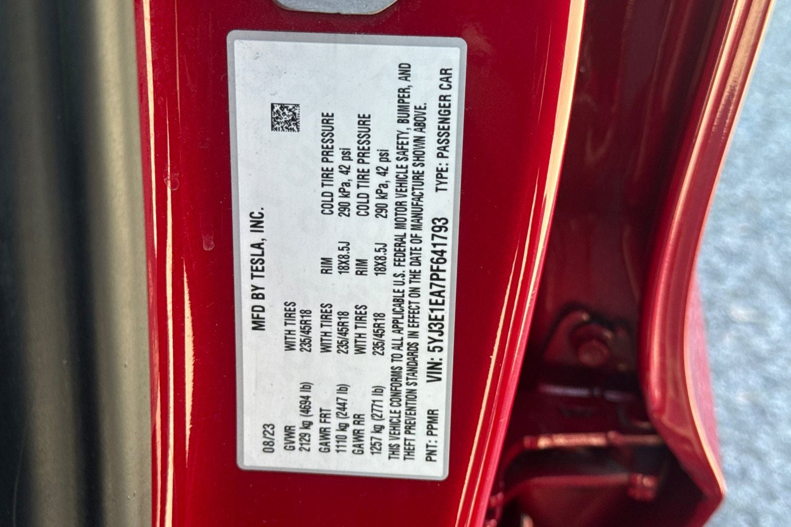 2023 Tesla Model 3 Base