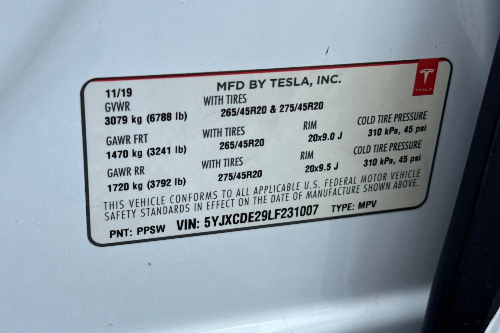 2020 Tesla Model X Long Range